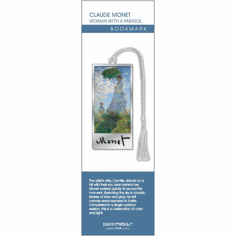 Claude Monet Woman With A Parasol Metal Bookmark