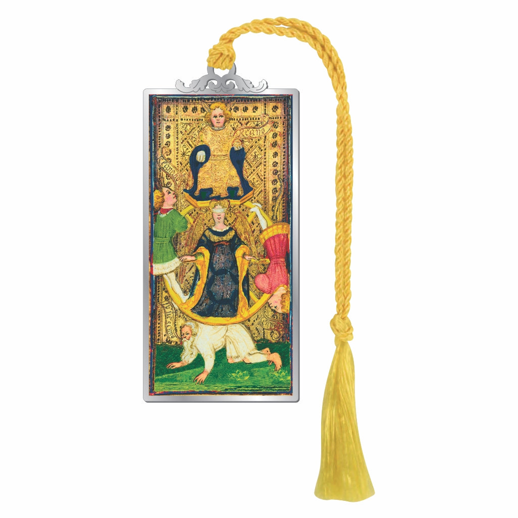 Wheel Of Fortune Tarot Metal Bookmark