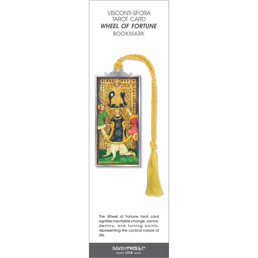Wheel Of Fortune Tarot Metal Bookmark