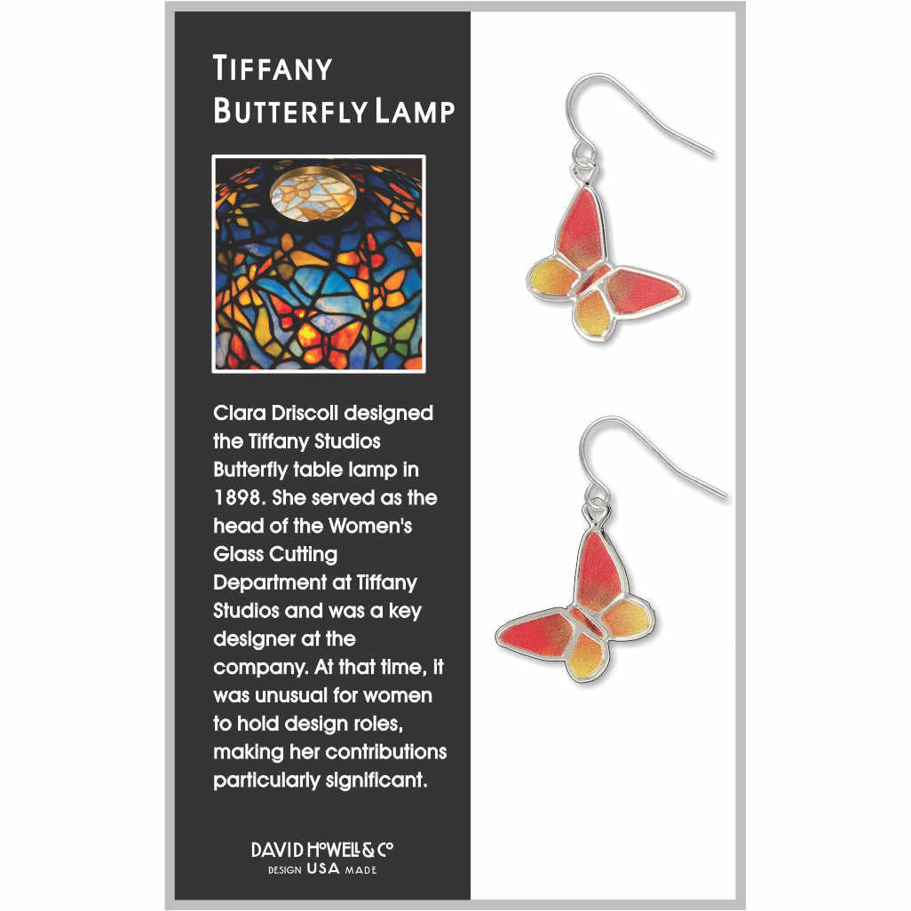 Tiffany Butterfly Lamp Earrings
