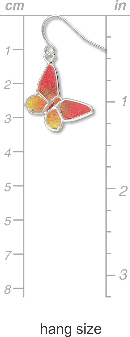 Tiffany Butterfly Lamp Earrings