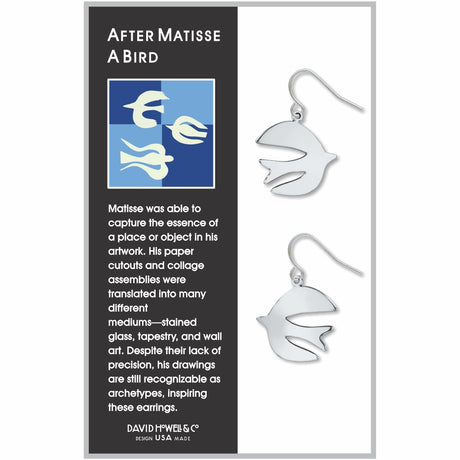 After Matisse A Bird Earrings