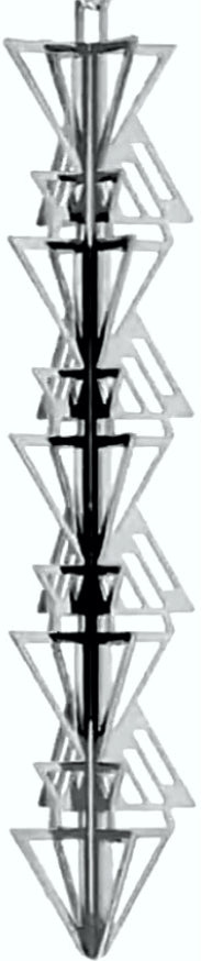 Frank Lloyd Wright September Desert decorative metal sculpture with triangular design keepsake.