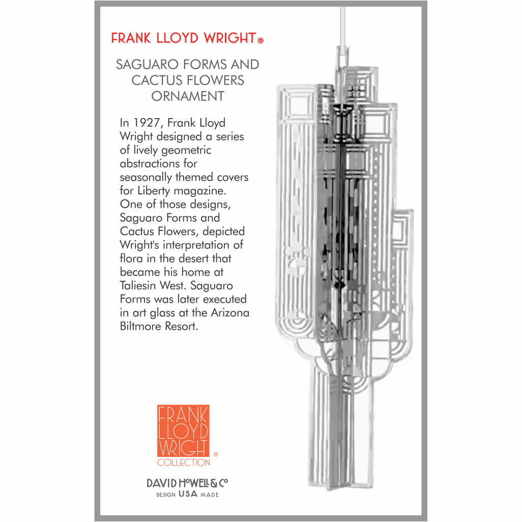 Frank Lloyd Wright Sagauro Forms Ornament