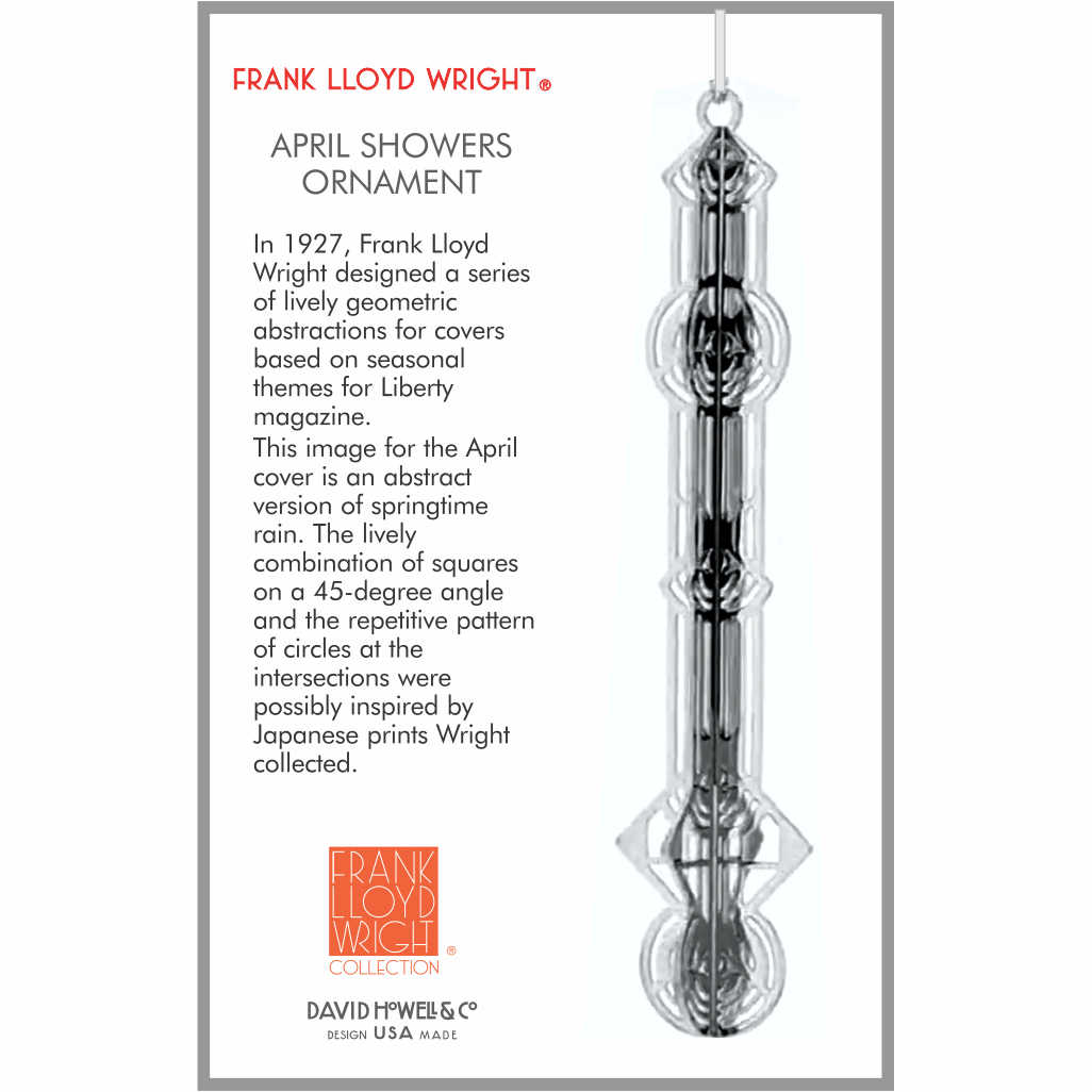 Frank Lloyd Wright April Showers Ornament