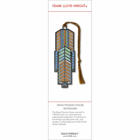 Frank Lloyd Wright Dana-Thomas House Metal Bookmark