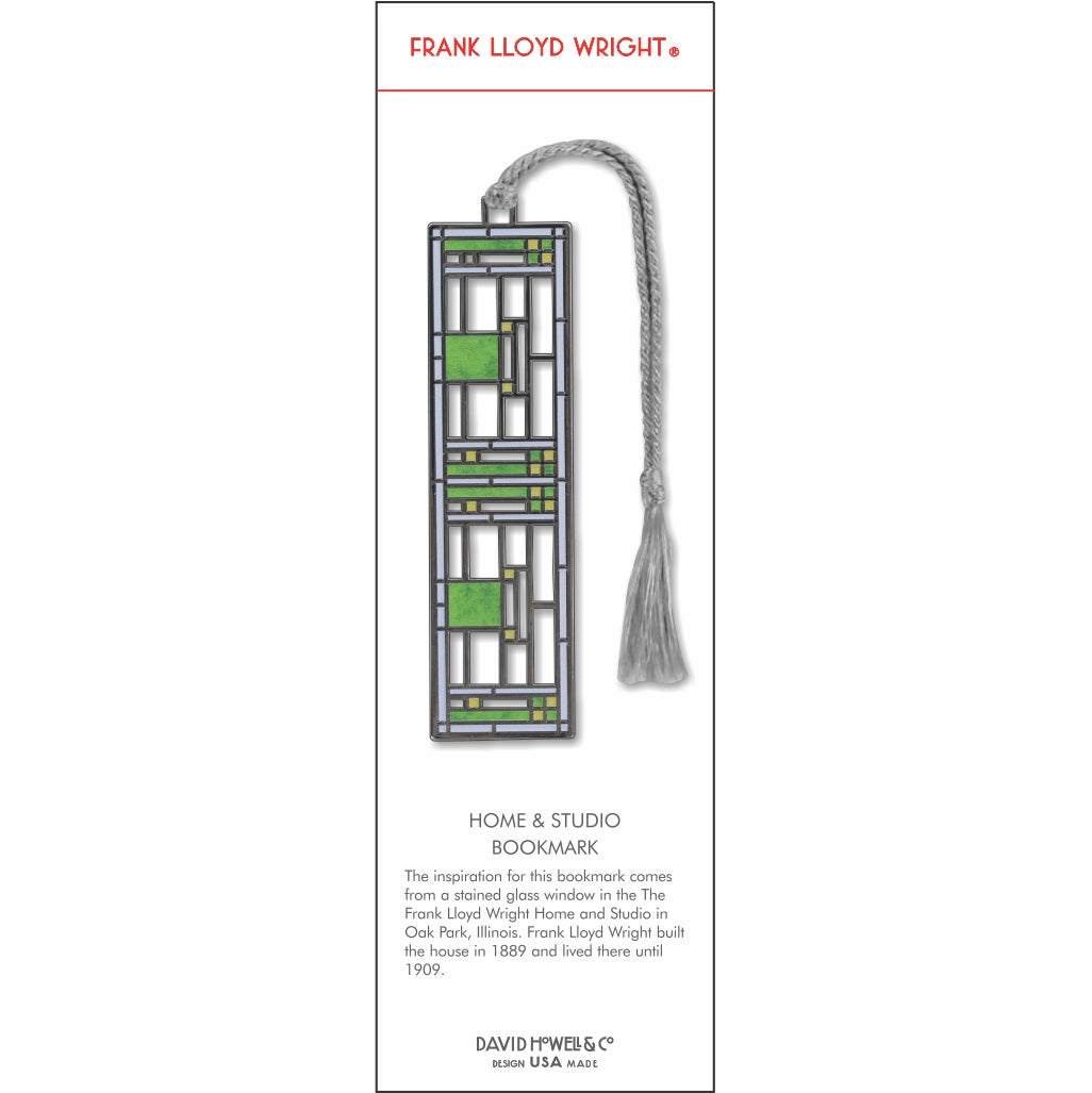 Frank Lloyd Wright Home & Studio Metal Bookmark