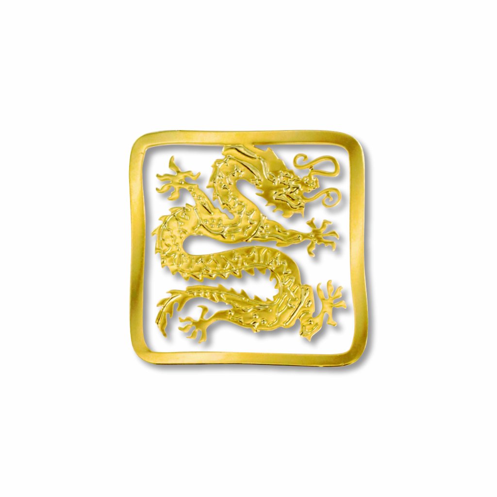 Chinese Dragon metal clip bookmark featuring a traditional reptilian dragon design, symbolizing good fortune and the imperial emblem of China.
