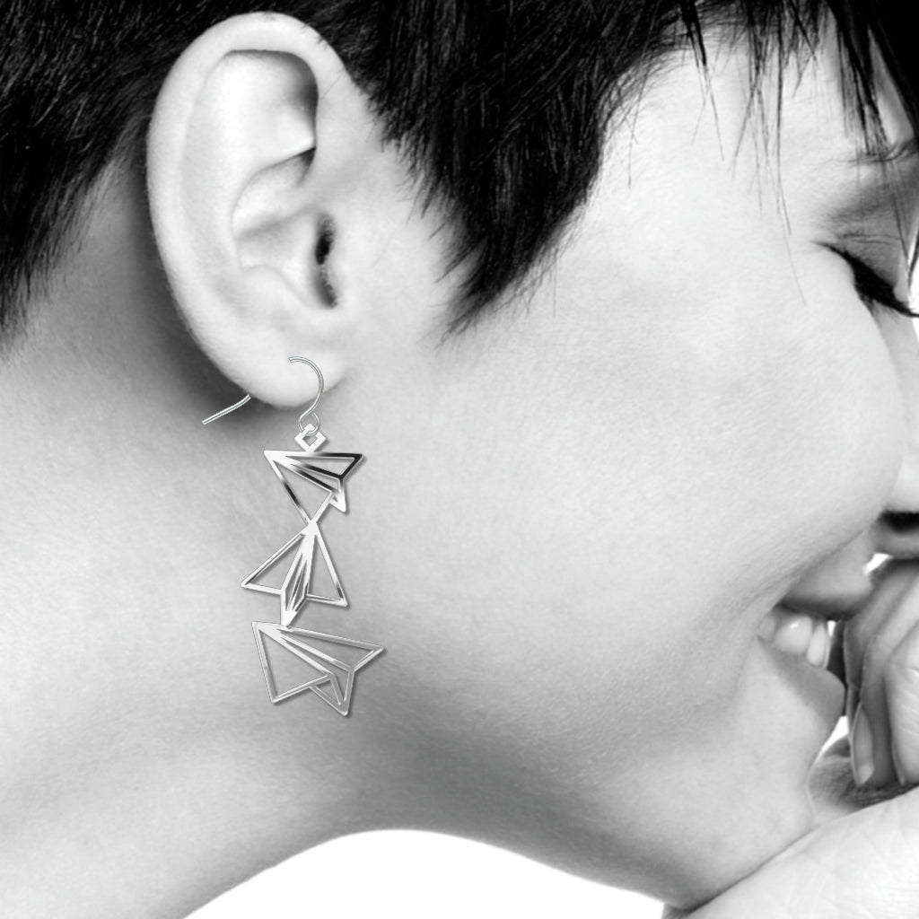 Paper Airplanes Earrings