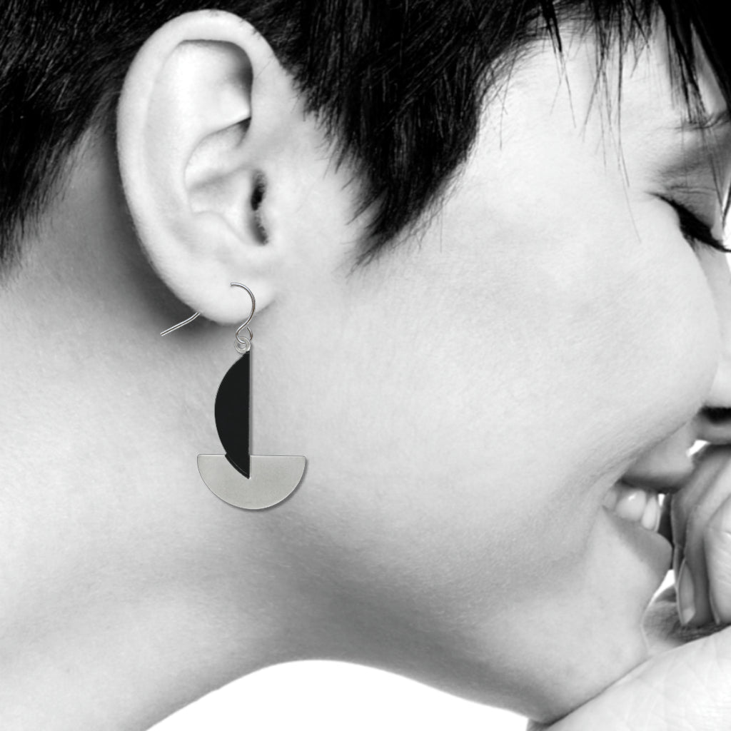 Segment Circles Abstract Earrings