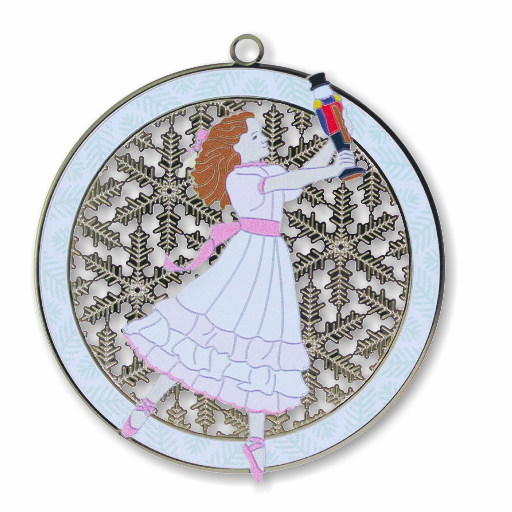 Clara Dances Metal Ornament