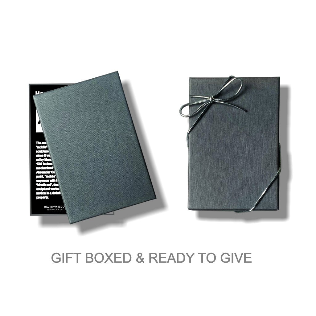 dark gray jewelry packaging square gift box with bow example
