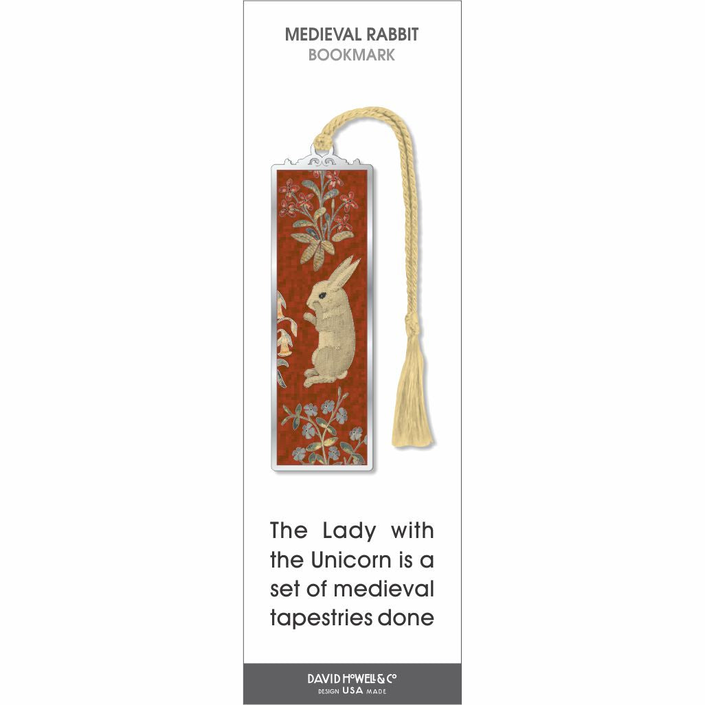 Medieval Rabbit Metal Bookmark