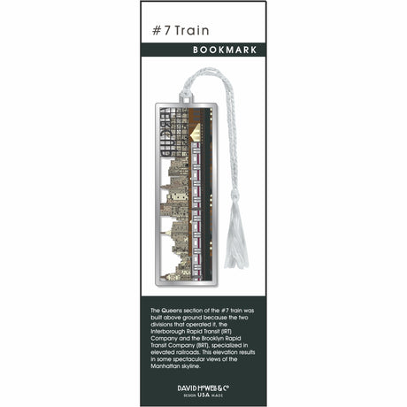 #7 Train Metal Bookmark