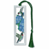 Hummingbirds & Hydrangeas Metal Bookmark