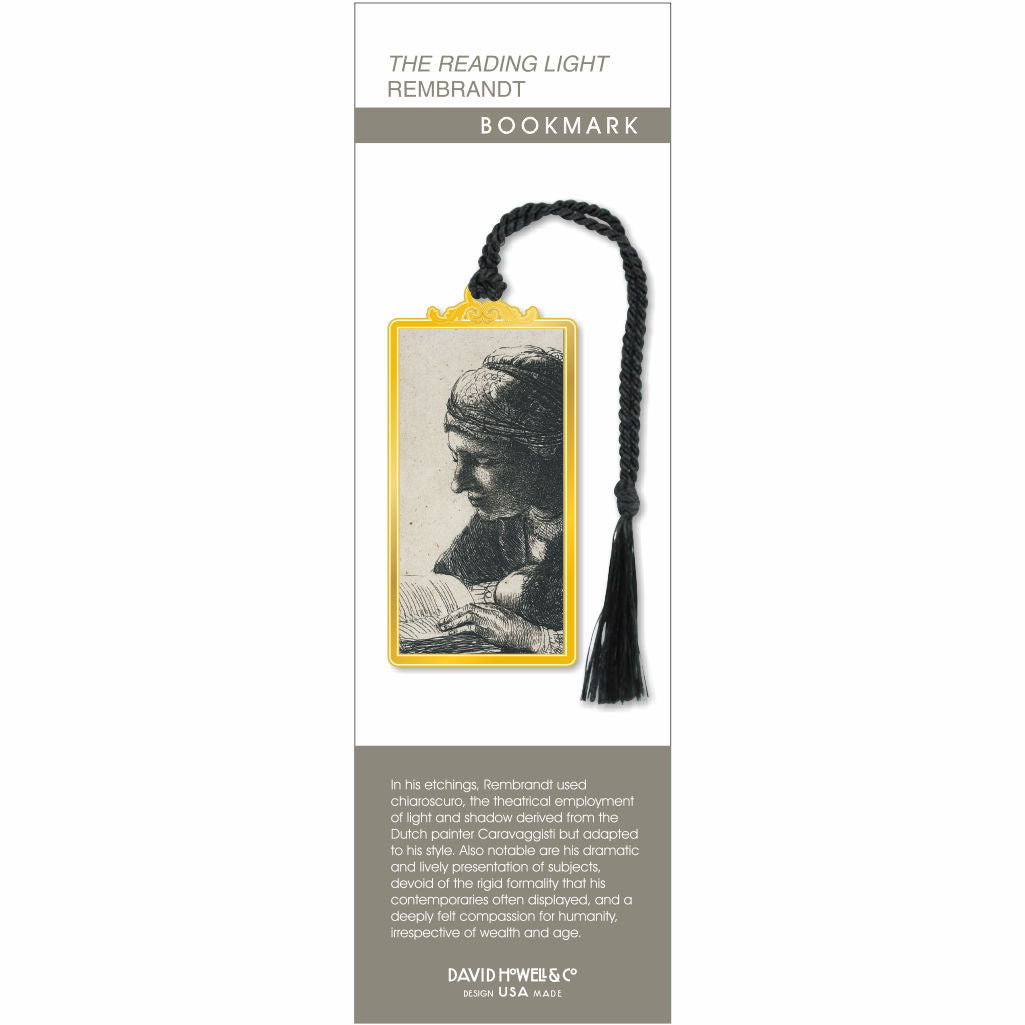 The Reading Light Rembrandt Metal Bookmark