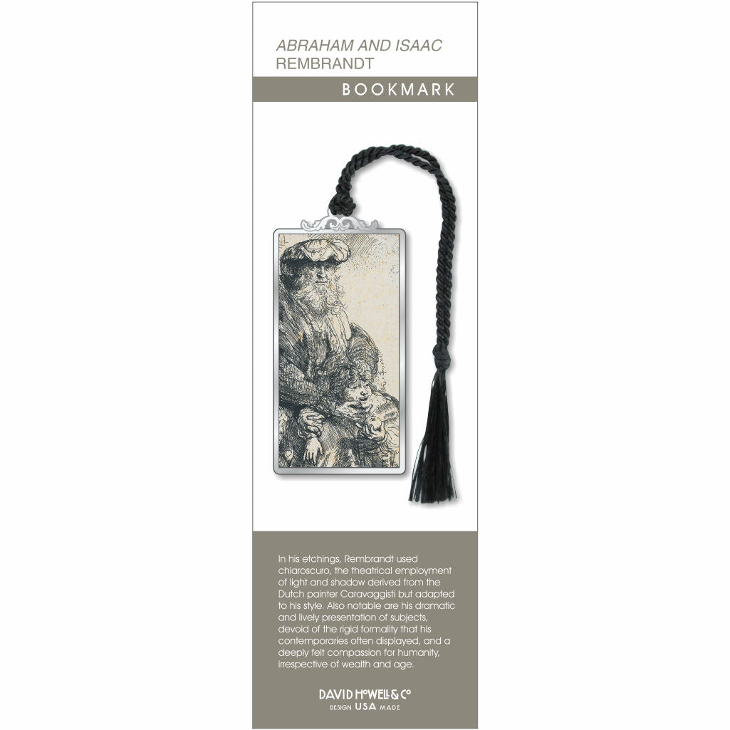 Abraham and Isaac Rembrandt Metal Bookmark