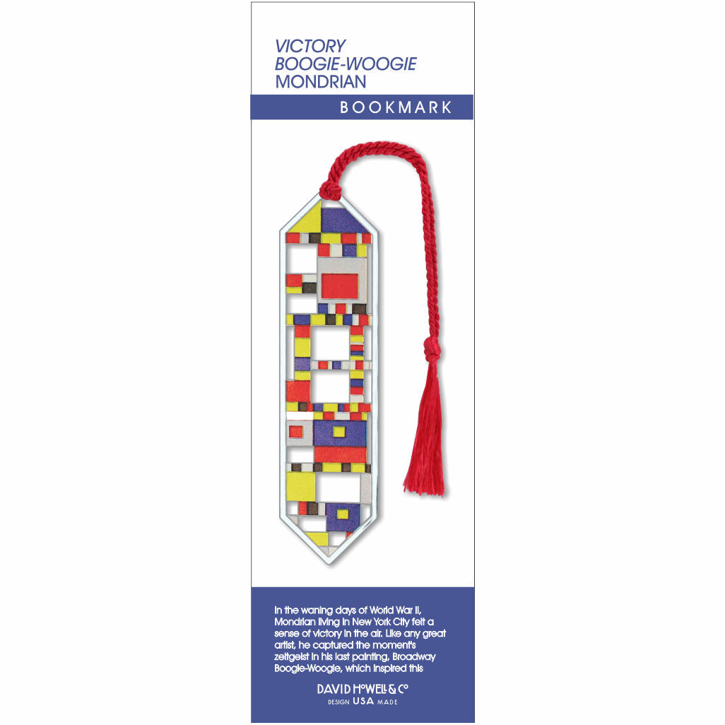 Boogie Woogie Mondrian Metal Bookmark