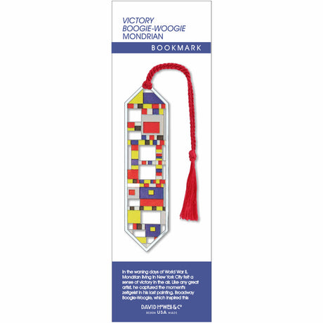 Boogie Woogie Mondrian Metal Bookmark