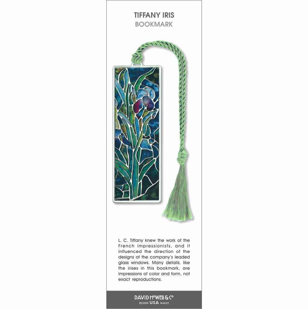 Tiffany Iris Metal Bookmark – David Howell & Company