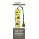 Sunflowers & Honey Bees Metal Bookmark