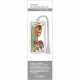 Winter Alphonse Mucha Metal Bookmark