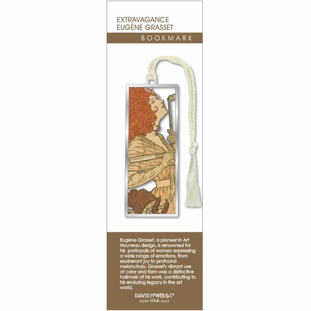 Extravagance Eugene Grasset Metal Bookmark