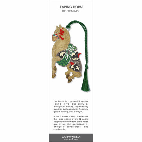 Leaping Horse Metal Bookmark