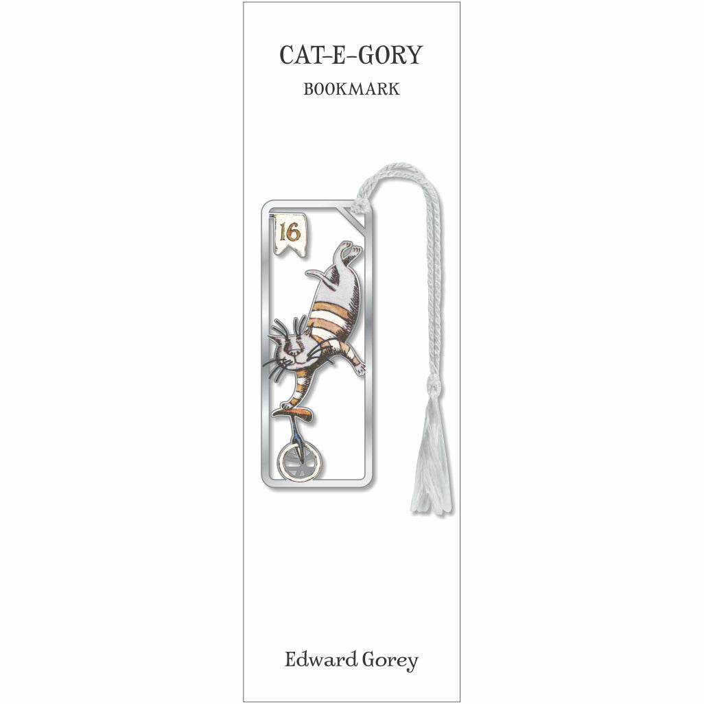 Edward Gorey CAT-E-GOREY Metal Bookmark