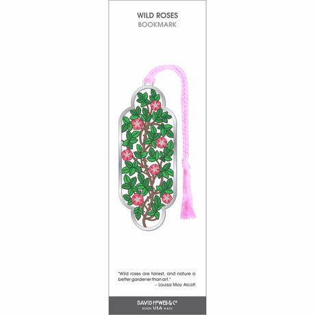 William Morris Wild Roses Metal Bookmark