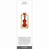 Violin Metal Bookmark