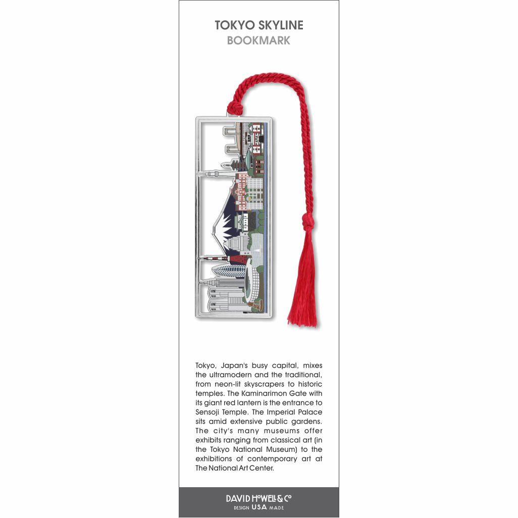 Tokyo Skyline Metal Bookmark – David Howell & Company