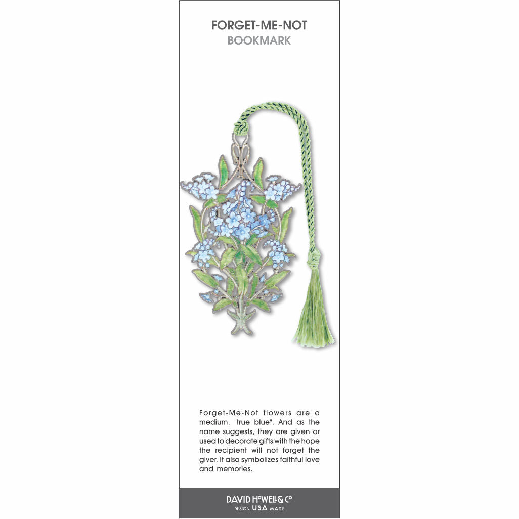 Forget-me-not Metal Bookmark – David Howell & Company