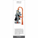 Geisha Cat’ bookmark featuring a cat in traditional kimono style illustration, with an orange braided tassel.