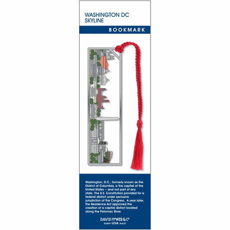 Washington DC Skyline Metal Bookmark