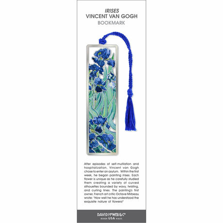 Vincent Van Gogh Irises Metal Bookmark