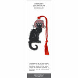 Steinlen’s Le Chat Noir’ bookmark featuring a stylized black cat with a red tassel.