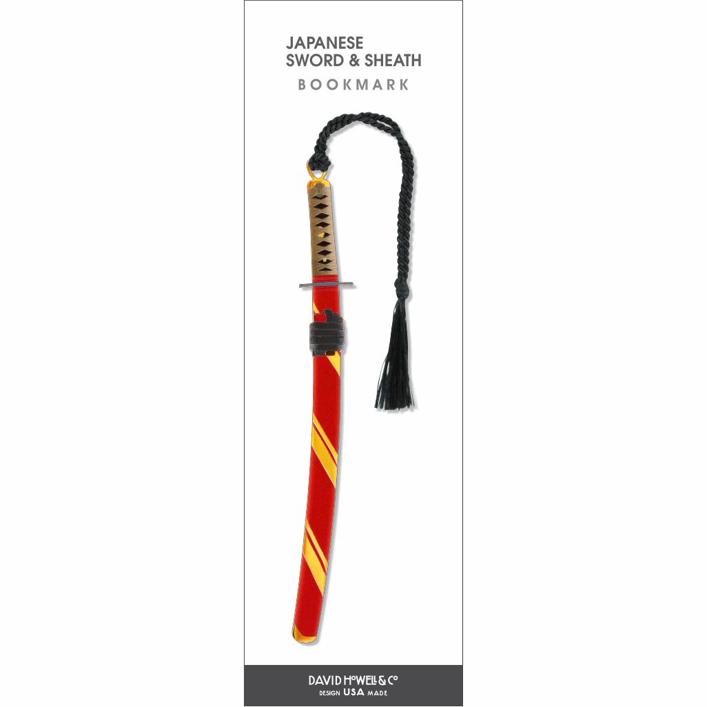 Japanese Sword & Sheath Metal Bookmark – David Howell & Company