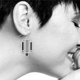 Frank Lloyd Wright Willits Black Lightscreen Earrings