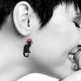 Steinlen - Le Chat Noir Earrings