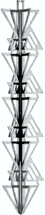 Frank Lloyd Wright September Desert decorative metal sculpture with triangular design keepsake.