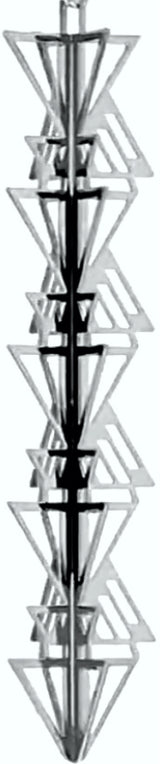 Frank Lloyd Wright September Desert decorative metal sculpture with triangular design keepsake.
