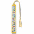 Noble Ware metal bookmark inspired by a historical dessert knife handle used by Louis XVI. The design reflects a solid gold handle inlaid with mother-of-pearl, showcasing intricate craftsmanship and the opulent style of royal tableware associated with 18th-century French luxury and conspicuous consumption wit cream braided tassel.