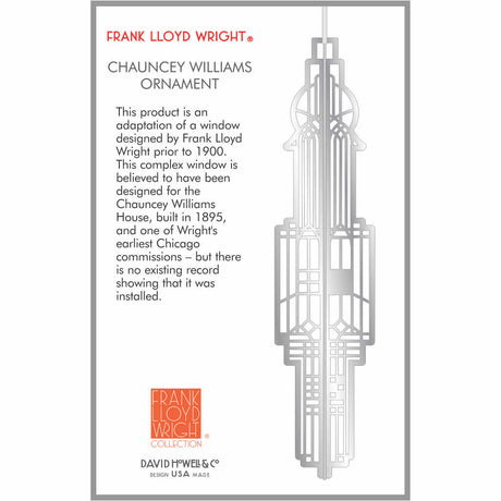 Frank Lloyd Wright Chauncey Williams Ornament