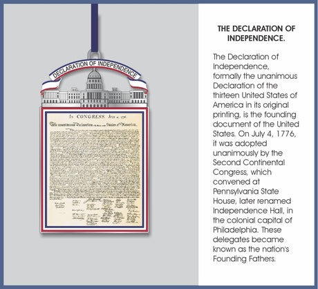 The Declaration of Independence Metal Keepsake