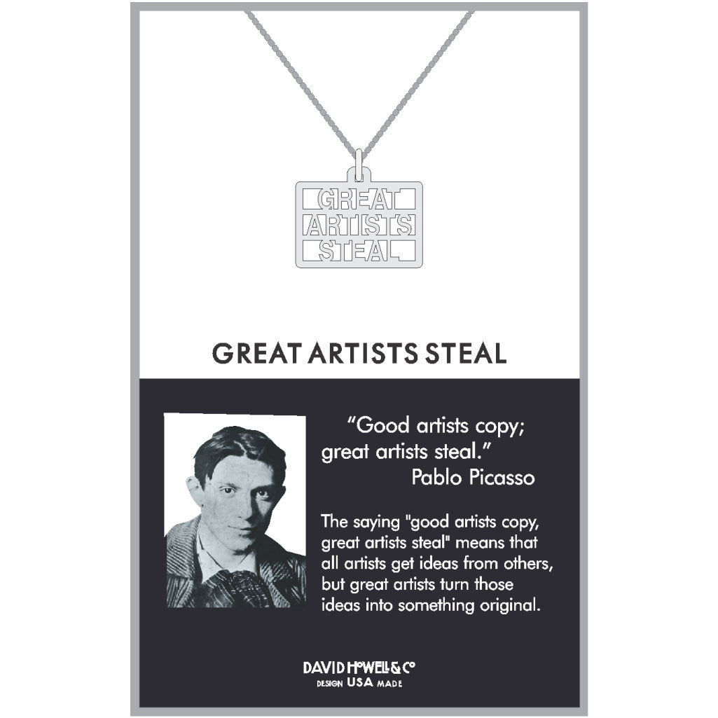 Great Artists Steal Metal Pendant