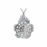 Buddhist Halo Of Flames Pendant