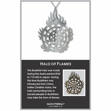 Buddhist Halo Of Flames Pendant