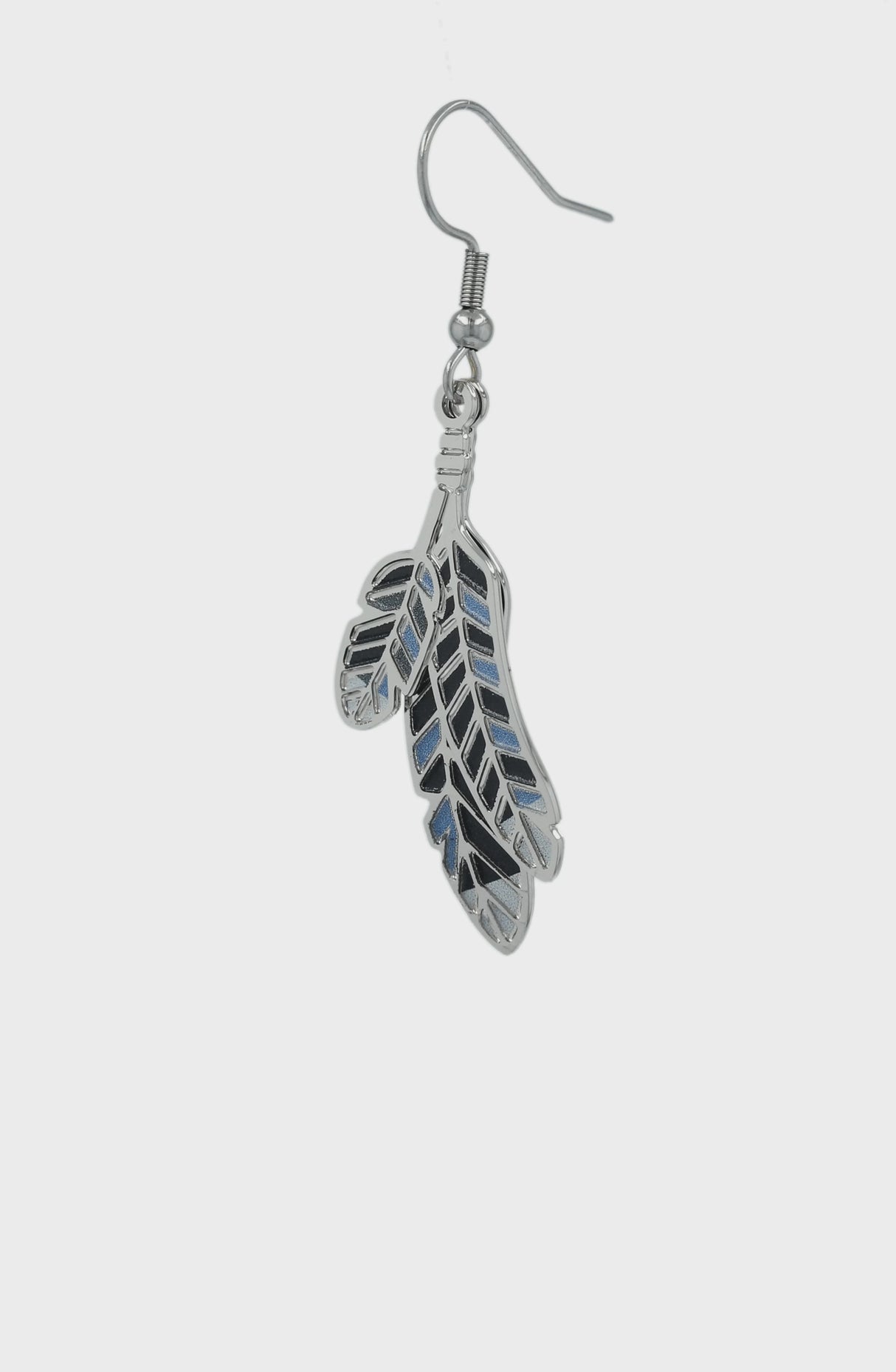 Blue Jay Feathers Earrings