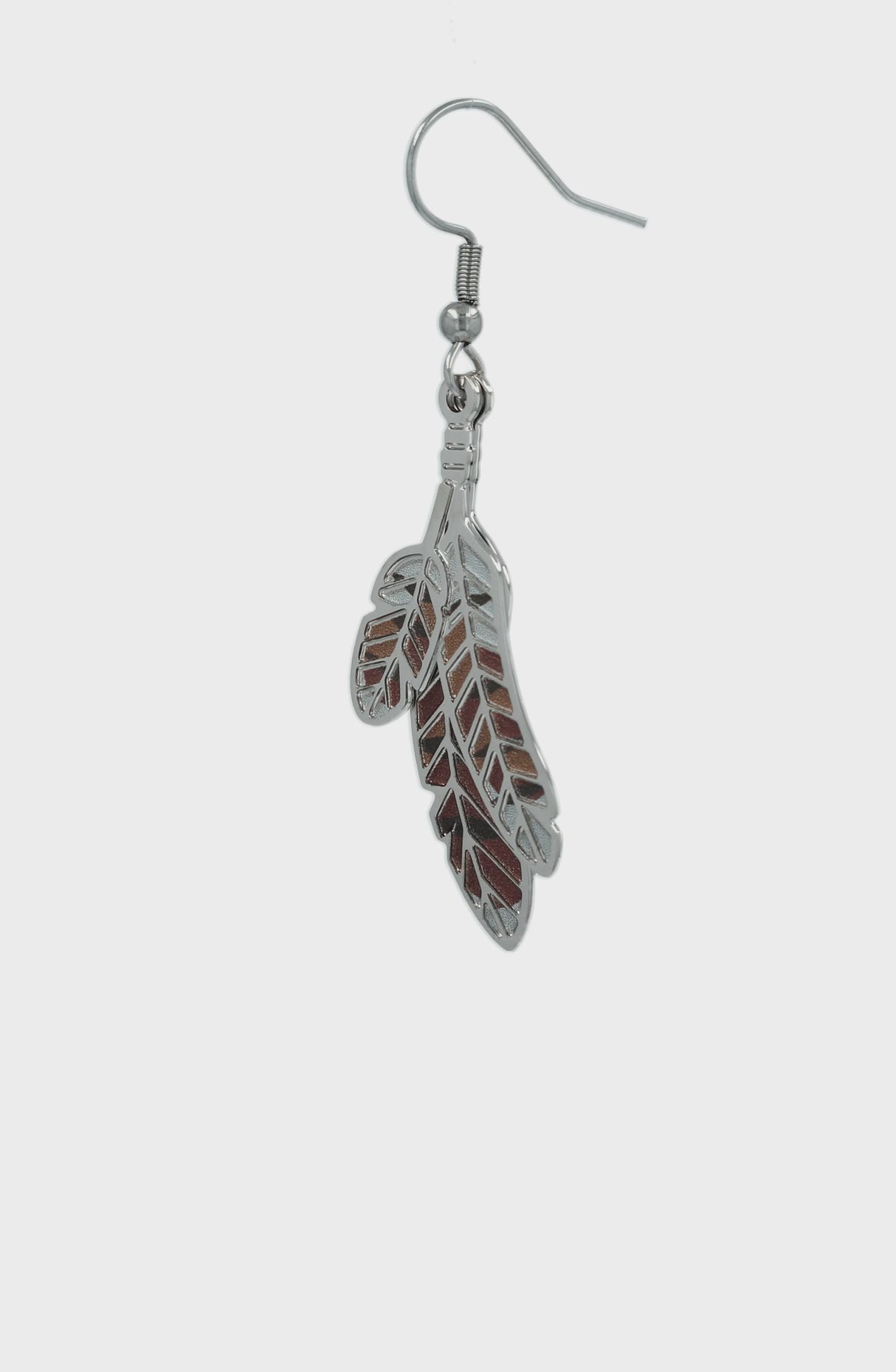 Red Tailed Hawk Feathers Earrings